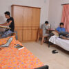 Double bed room at Best Boys Hostel in Boring Road, Patna