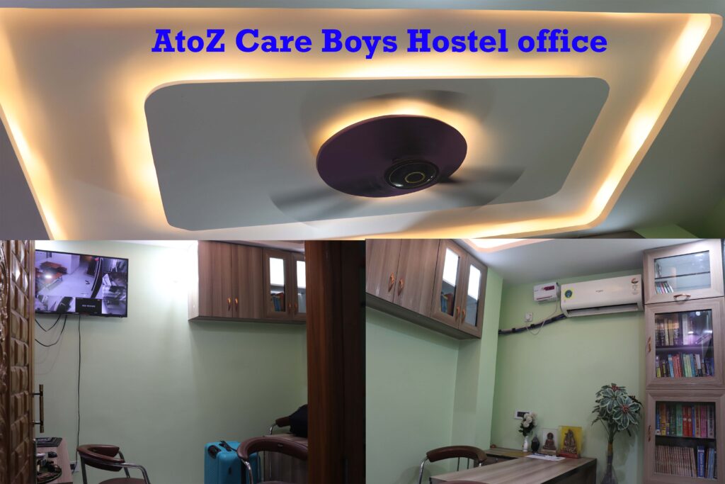 AtoZ Care Hostel Office at best boys hostel in Boring road, patna