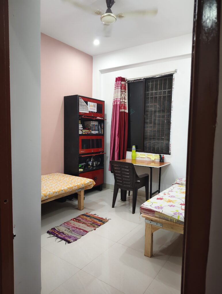 Double Non-AC Room pic at Best Hostel in Boring Road, Patna - AtoZ Care Boys Hostel