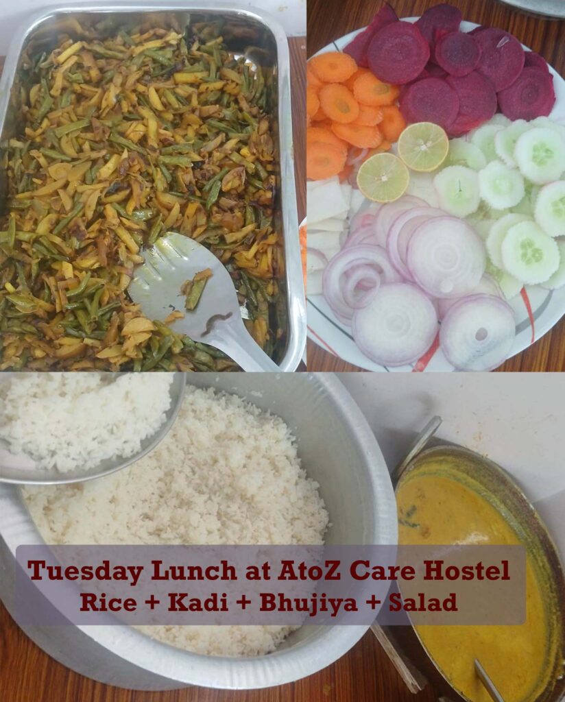 Tuesday Lunch at best boys hostel in Boring Road, Patna